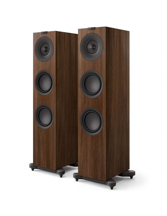 Kef Q7 Meta Coppia di diffusori da pavimento Walnut